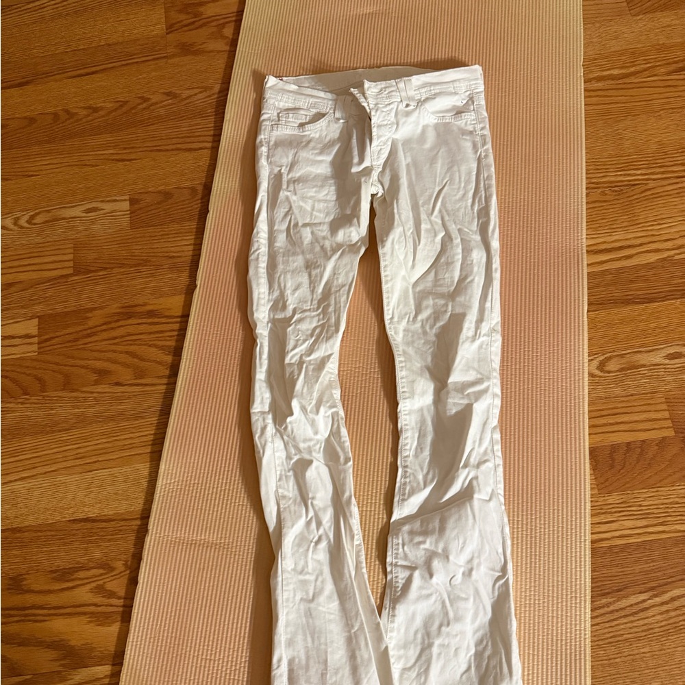 7 For All Mankind Cream Pants